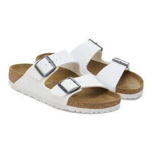Birkenstock Women's Arizona Original Footbed White Birko-Flor Sandal Sz 41 W(10-